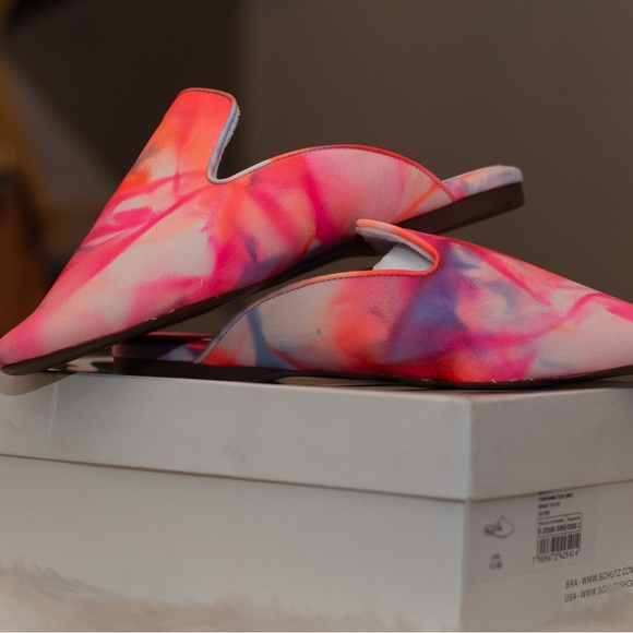 Schultz Kelley Tie-Dye Slip on Mules Size 10.5 - Picture 4 of 4